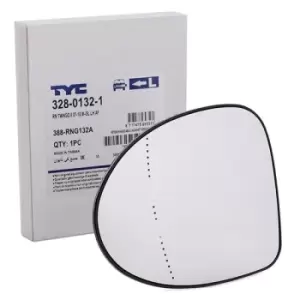 Image of TYC Wing Mirror Glass RENAULT 328-0132-1 7701067336