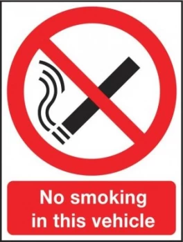 Image of Extra Value A5 Self Adhesive Safety Sign - No Smoking