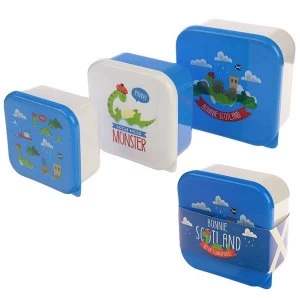 Image of Nessie Design Set of 3 Plastic Lunch Boxes