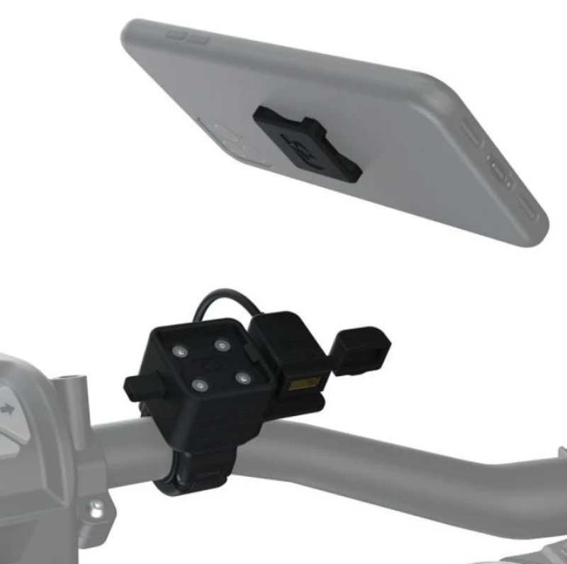 Image of Oxford OX866 CLIQR USB Converter and Handlebar Mount