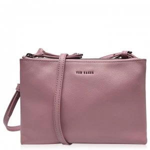 Image of Ted Baker Danii Soft Leather Zip Top Bag - dusky-pink