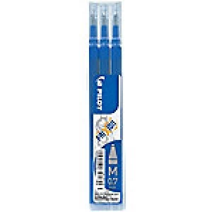 Image of Pilot FriXion Clicker Pen Refill 0.4mm Blue 3 Pieces