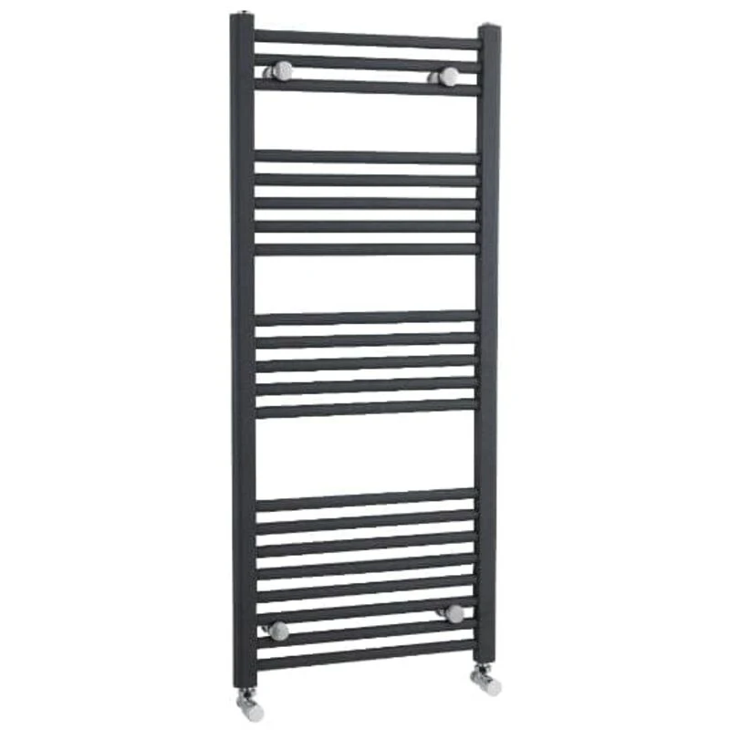 Image of NUIE Nuie - Straight Heated Towel Rail 1150mm h x 500mm w - Anthracite MTY105