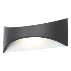 Image of Zinc STROUD 6W LED Outdoor Up and Down Wall Light Black