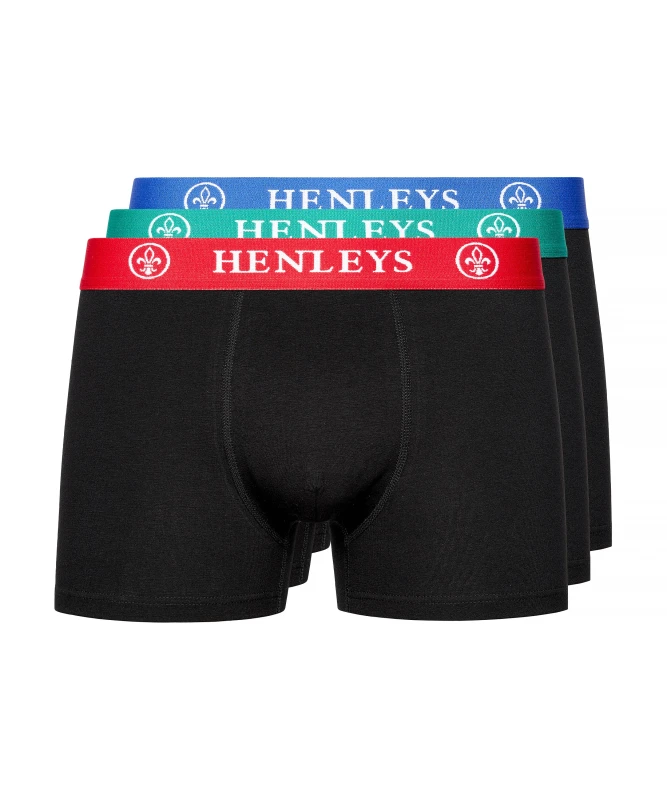 Image of Henleys Primas 3 Pack Boxers Multi