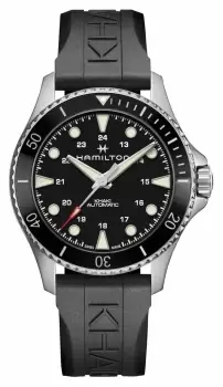 Image of Hamilton H82515330 Mens 300m Khaki Navy Scuba 43mm Watch