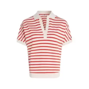Image of Tommy Hilfiger Relaxed Lyocell Polo Ss - Red