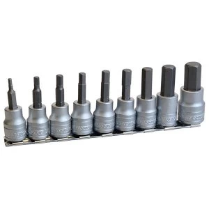 Image of Teng M3812 Socket Clip Rail Hex Socket Metric 3/8in Drive