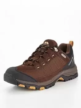 Image of Trespass Scarp Low Walking Trainers - Dark Brown, Size 6, Men