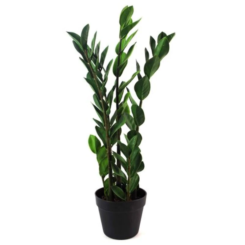 Image of Leaf Large Artificial Plant Foliage 75cm Zanzibar Gem Leaf Design Realistic Plant Botanik Green