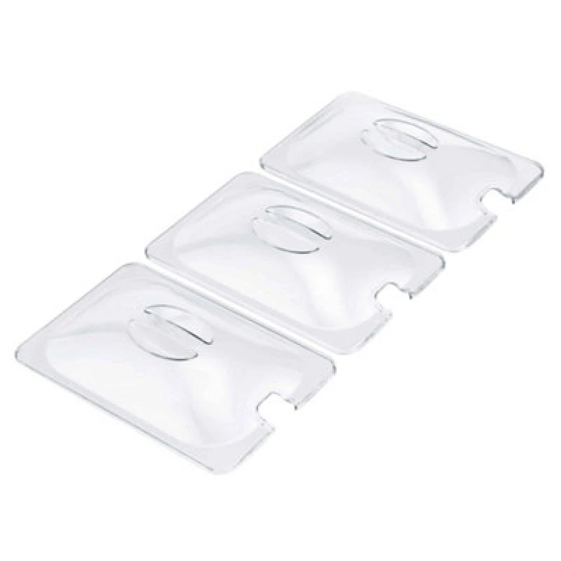 Image of Cooks Professional Replacement Lids for 3 Section Buffet Warmer Server Clear unisex
