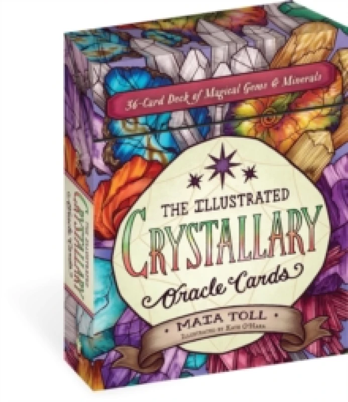 Image of The Illustrated Crystallary Oracle Cards : 36-Card Deck of Magical Gems & Minerals Cards