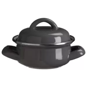 Image of Premier Housewares Mini Casserole Dish - Grey Enamel