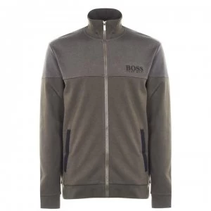 Image of Hugo Boss Track Zip Through Funnel Jacket Green Size L Men