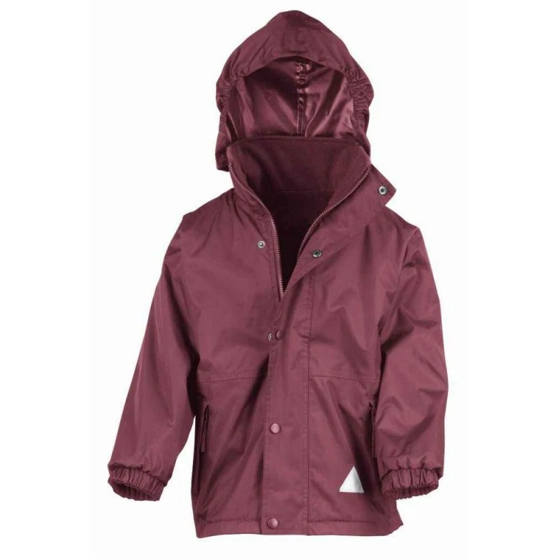Image of Result StormDri 4000 Reversible Jacket in Burgundy Size: 2-3 Years Burgundy Unisex 2-3 Years