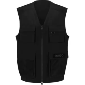 Image of HUGO Utility Gilet - Black
