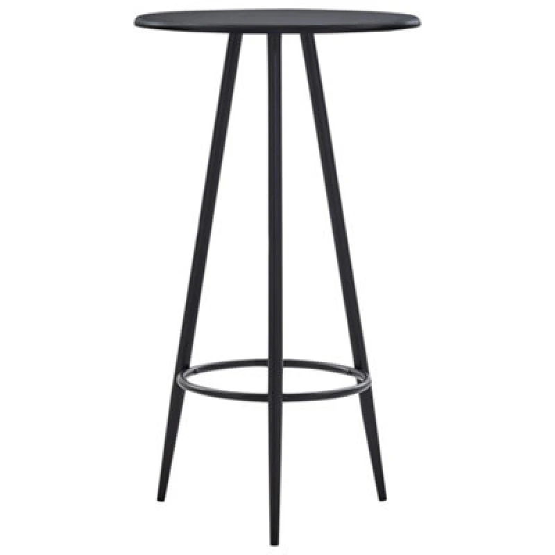 Image of vidaXL Bar Table Black 60x107.5cm Bistro Table High Bar Table Counter Table