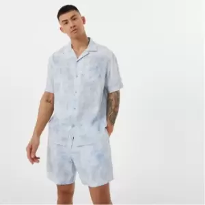 Image of Jack Wills Logo Print Shirt - Blue