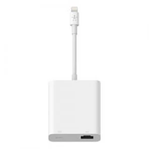 Image of Belkin Ethernet + Power Adapter with Lightning Connector