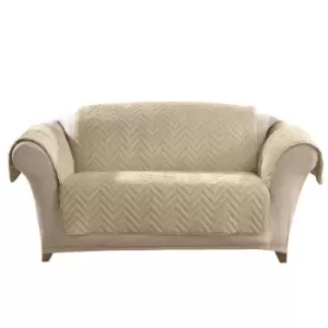Image of Ashley Mills Chevron Furniture Protector (Chair) (Beige)