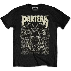 Image of Pantera - 101 Proof Skull Unisex Medium T-Shirt - Black