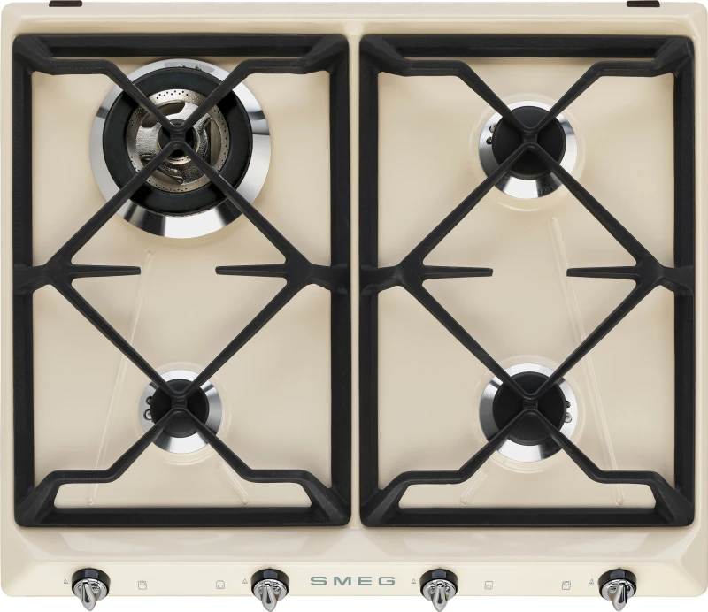 Image of Smeg Victoria SR964PGH 60cm Gas Hob - Cream