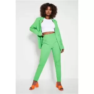 Image of I Saw It First Green Tailored Cigarette Trousers - Green