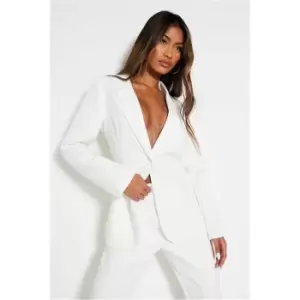Image of I Saw It First White Petite Premium Classic Blazer - White