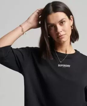 Image of Superdry Micro Logo Embroidered Boxy T-Shirt
