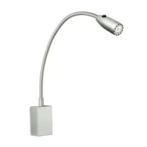 Image of Bed LED 1 Light Indoor Adjustable Wall Bed Light Reading Lamp Grey