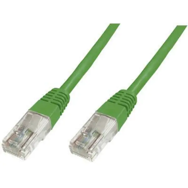 Image of Digitus DK-1511-005/G RJ45 Network cable, patch cable CAT 5e U/UTP 0.50 m Green DK-1511-005/G
