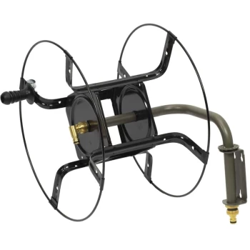 Image of Wall Mounted Hose Reel 85 m - Black - Hozelock