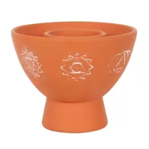 Image of Chakras Terracotta Smudge Bowl