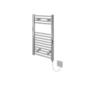 Image of Kudox Flat Electric Towel Radiator - Chrome 400 x 700 mm