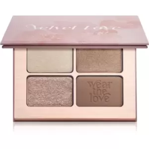 Image of ZOEVA Velvet Love Eyeshadow Quad eyeshadow palette shade Beautiful Bright Eyes 4x1,5 g