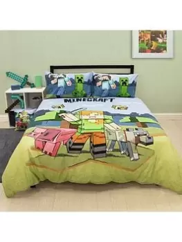 Image of Minecraft Minecraft Adventure Double Duvet - Panel
