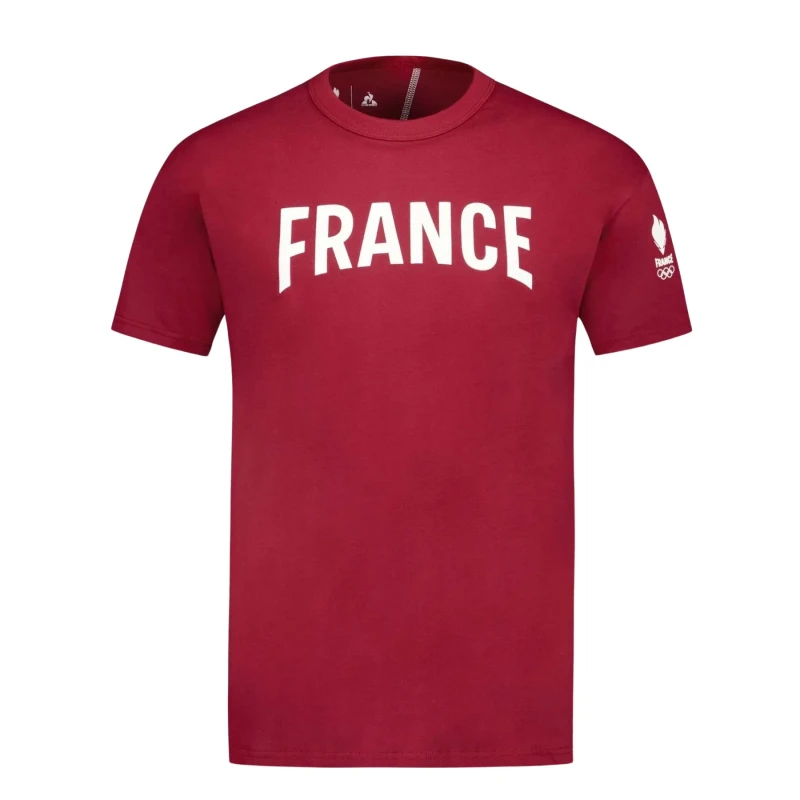 Image of T-Shirt Le Coq Sportif Paris 2024 No. 2 Rouge Male XL