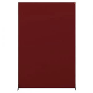 Image of Nobo Impression Pro Protection Room Divider Screen Felt Red 1800 x 1200 x 300 mm
