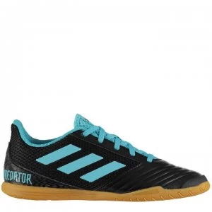 Image of adidas Predator 19.4 Indoor Football Boots - Black/Cyan