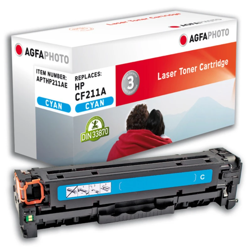 Image of AgfaPhoto APTHP211AE toner cartridge Cyan