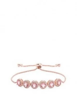 Image of Jon Richard Rose Gold Pave Toggle