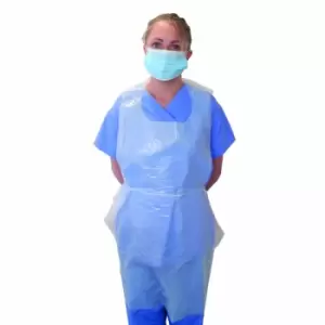 Image of Disposable Aprons Pack of 500 - 25mu virgin LDPE (low-density polyethylene plastic)
