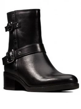 Image of Clarks Mascarpone Biker Calf Boot