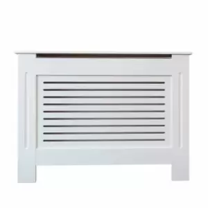 Image of At Home Comforts Horizontal Slat Painted Radiator Cover Small