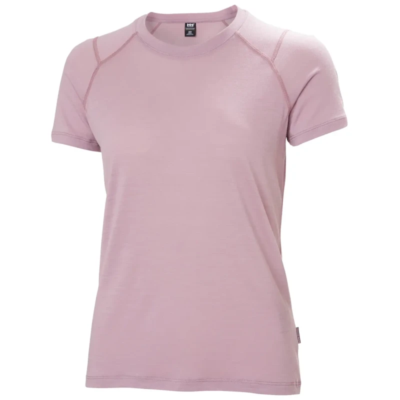 Image of Womens T-Shirt Helly Hansen Durawool Violet Female XS