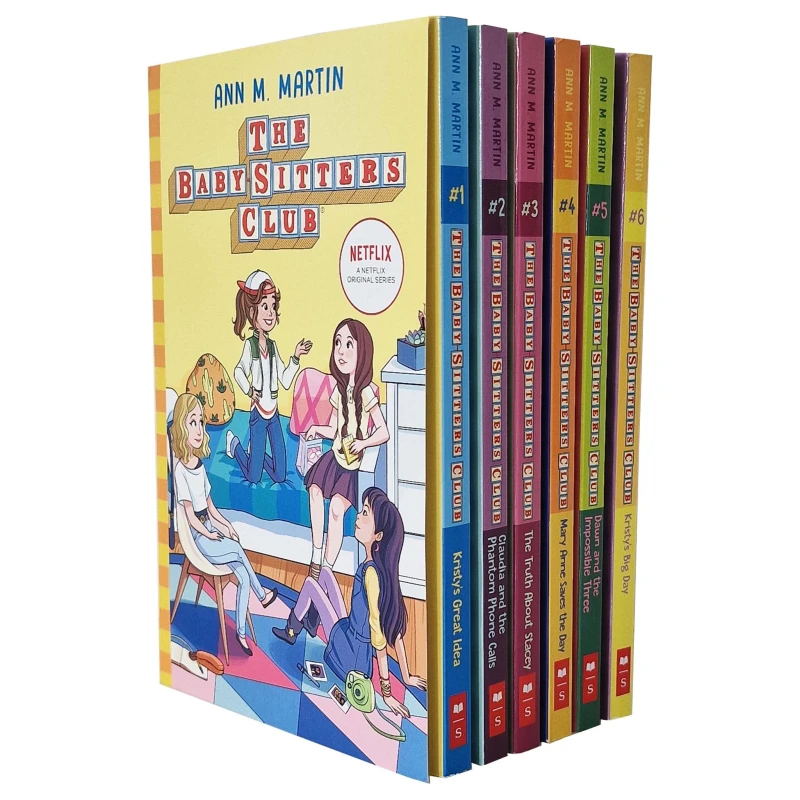 Image of Ann M. Martin The Babysitters Club 6 Book Collection Classic Middle Grade Series Edition Ann M. Martin Books