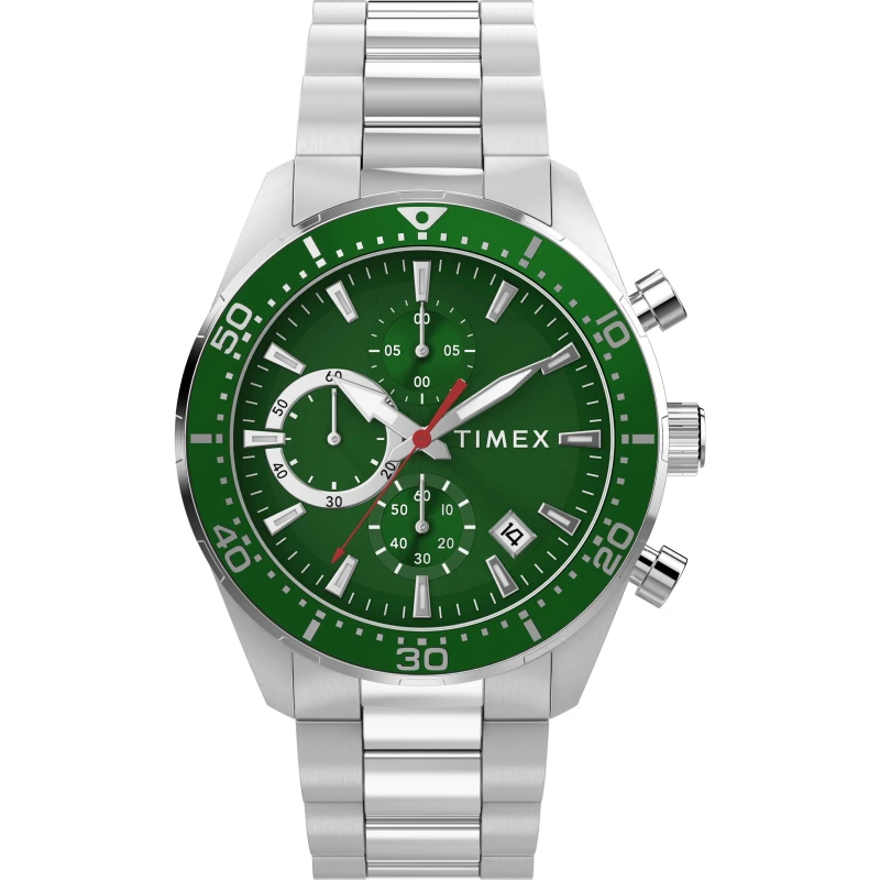 Image of Timex Timex Trend Chrono Sn63 Green/Silver male 42 mm