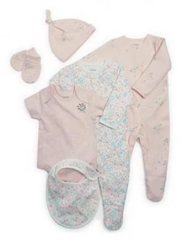 Image of Mamas & Papas Pink Layette 6 Piece Baby Girls