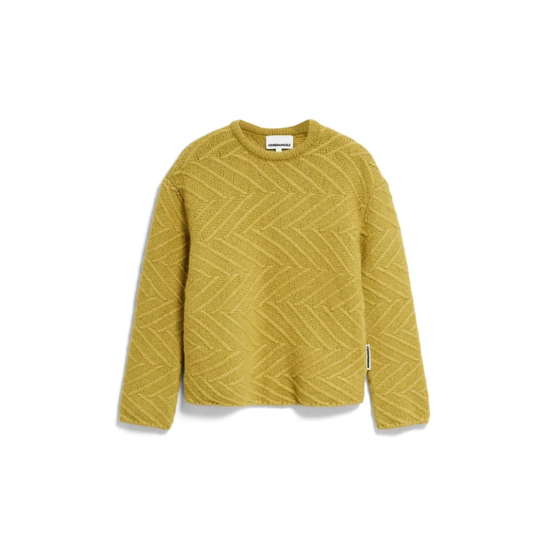 Image of ARMEDANGELS Woman sweater ARMEDANGELS Daagny Diagonal Jaune Female L