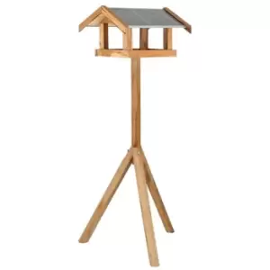 Image of Bird Table with Rectangular Roof Steel Esschert Design Multicolour